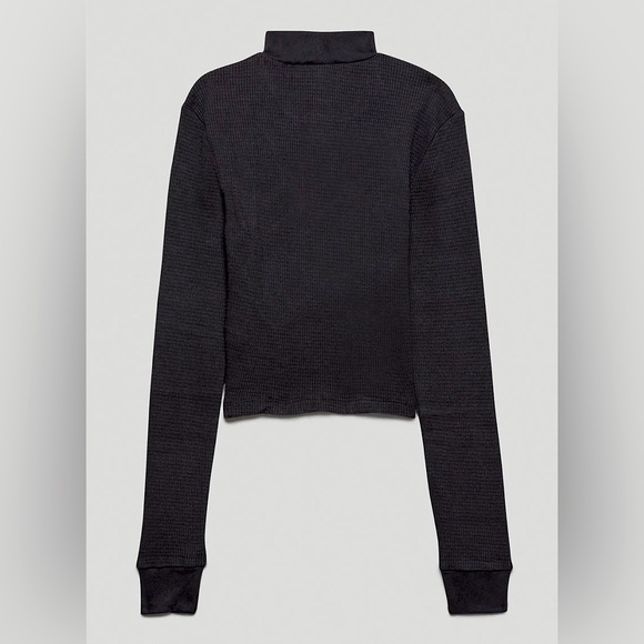 Aritzia tna black long sleeve shirt - Picture 1 of 4
